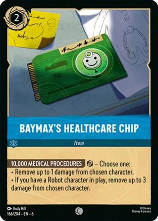 Baymax's Healthcare Chip (166/204) [Azurite Sea] | Grognard Games