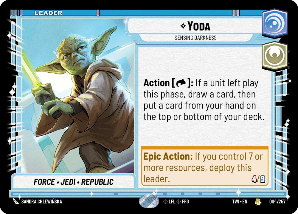 Yoda - Sensing Darkness (004/257) [Twilight of the Republic] | Grognard Games