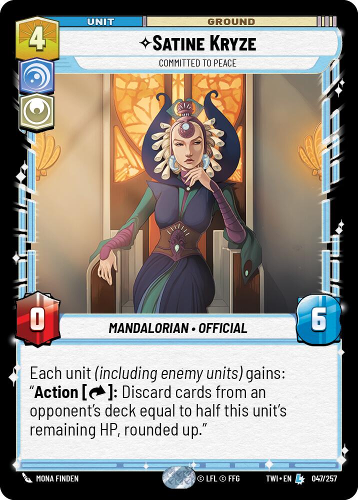 Satine Kryze - Committed to Peace (047/257) [Twilight of the Republic] | Grognard Games