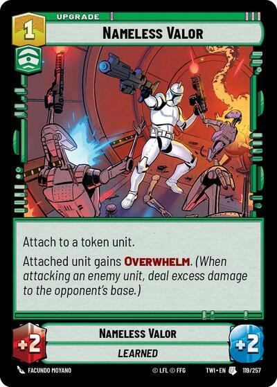Nameless Valor (119/257) [Twilight of the Republic] | Grognard Games