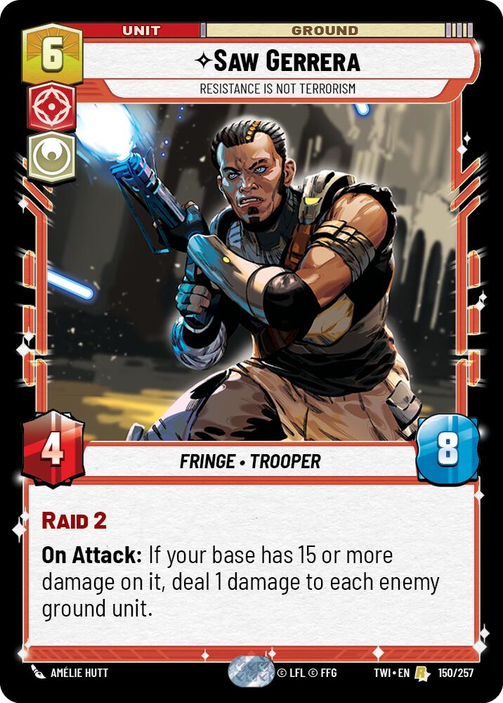 Saw Gerrera - Resistance is Not Terrorism (150/257) [Twilight of the Republic] | Grognard Games
