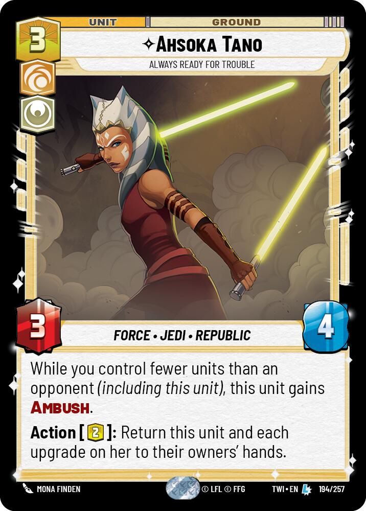 Ahsoka Tano - Always Ready For Trouble (194/257) [Twilight of the Republic] | Grognard Games