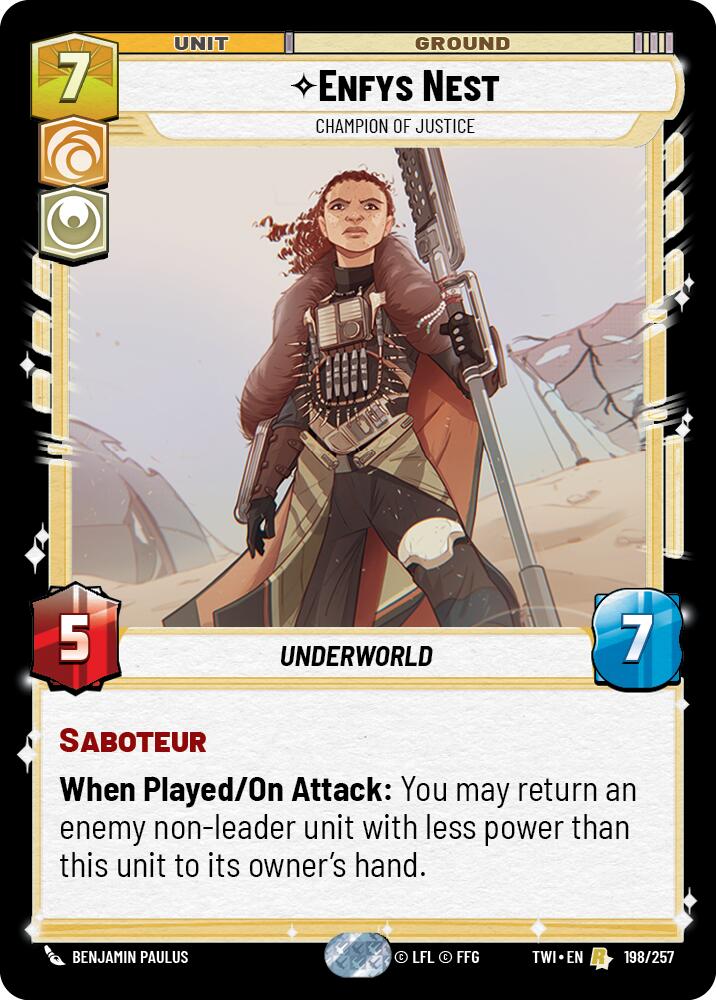 Enfys Nest - Champion of Justice (198/257) [Twilight of the Republic] | Grognard Games