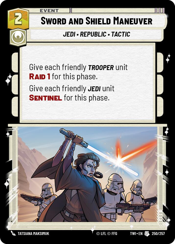 Sword and Shield Maneuver (250/257) [Twilight of the Republic] | Grognard Games