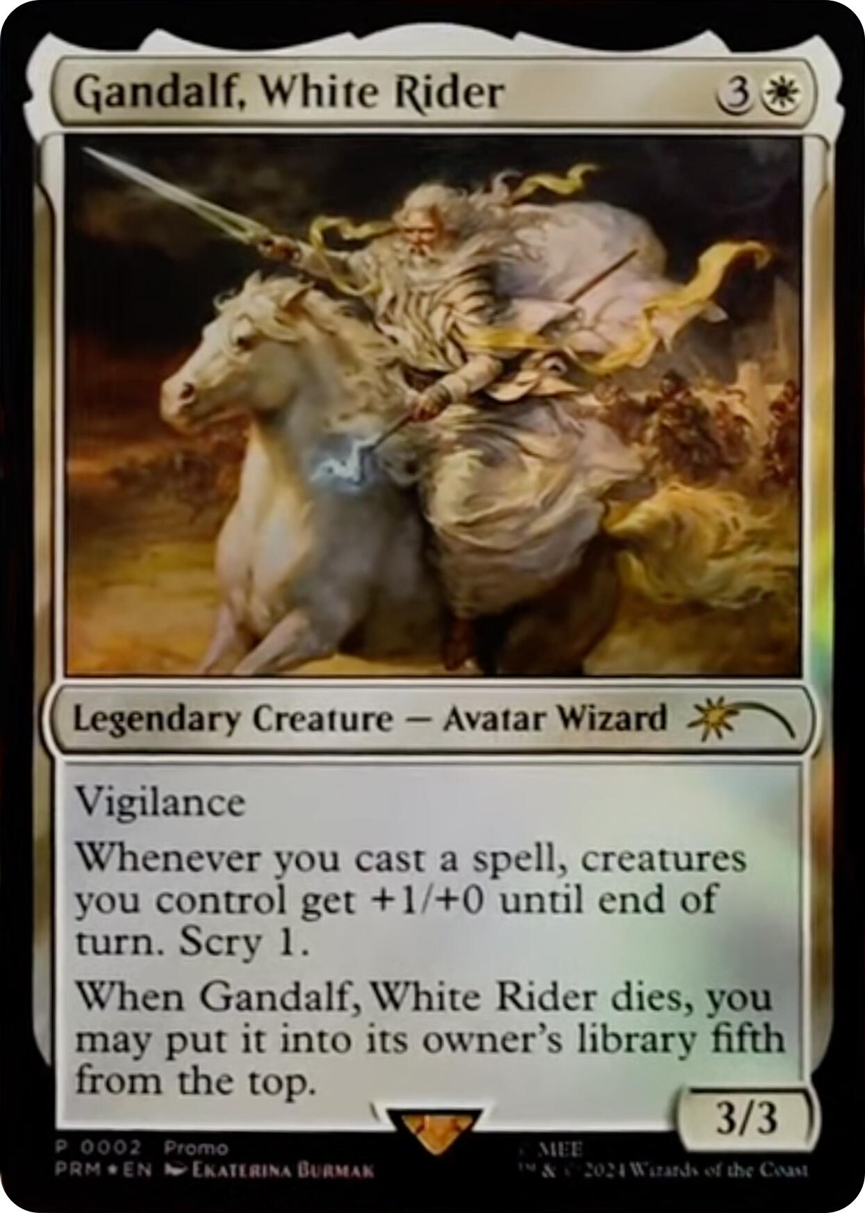 Gandalf, White Rider [Resale Promos] | Grognard Games