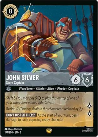 John Silver - Stern Captain (194/204) [Azurite Sea] | Grognard Games