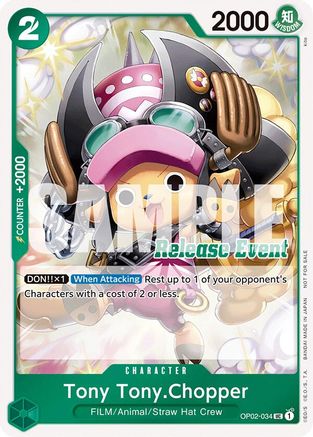 Tony Tony.Chopper (ST15 - ST20 Release Event Winner Pack) (OP02-034) - One Piece Promotion Cards Foil | Grognard Games