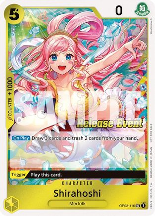 Shirahoshi (ST15 - ST20 Release Event Winner Pack) (OP03-116) - One Piece Promotion Cards Foil | Grognard Games