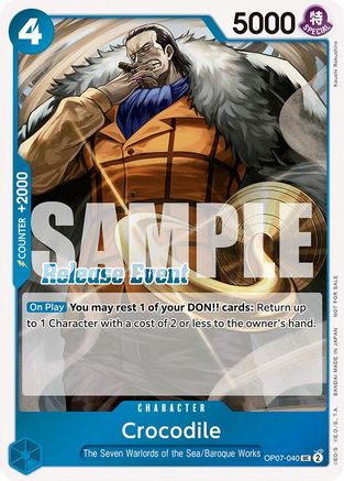 Crocodile (ST15 - ST20 Release Event Winner Pack) (OP07-040) - One Piece Promotion Cards Foil | Grognard Games