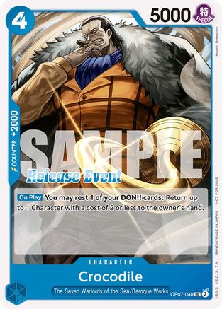 Crocodile (ST15 - ST20 Release Event Pack) (OP07-040) - One Piece Promotion Cards | Grognard Games