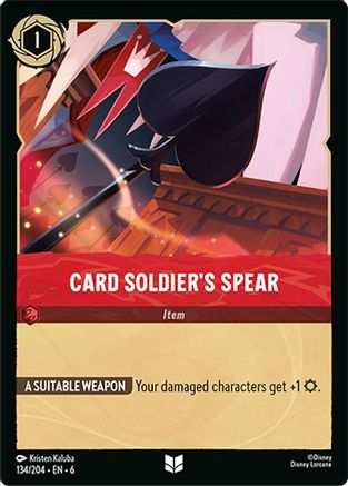 Card Soldier's Spear (134/204) [Azurite Sea] | Grognard Games