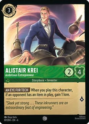 Alistair Krei - Ambitious Entrepreneur (87/204) [Azurite Sea] | Grognard Games
