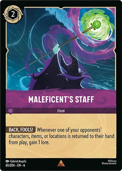 Maleficent's Staff (65/204) [Azurite Sea] | Grognard Games