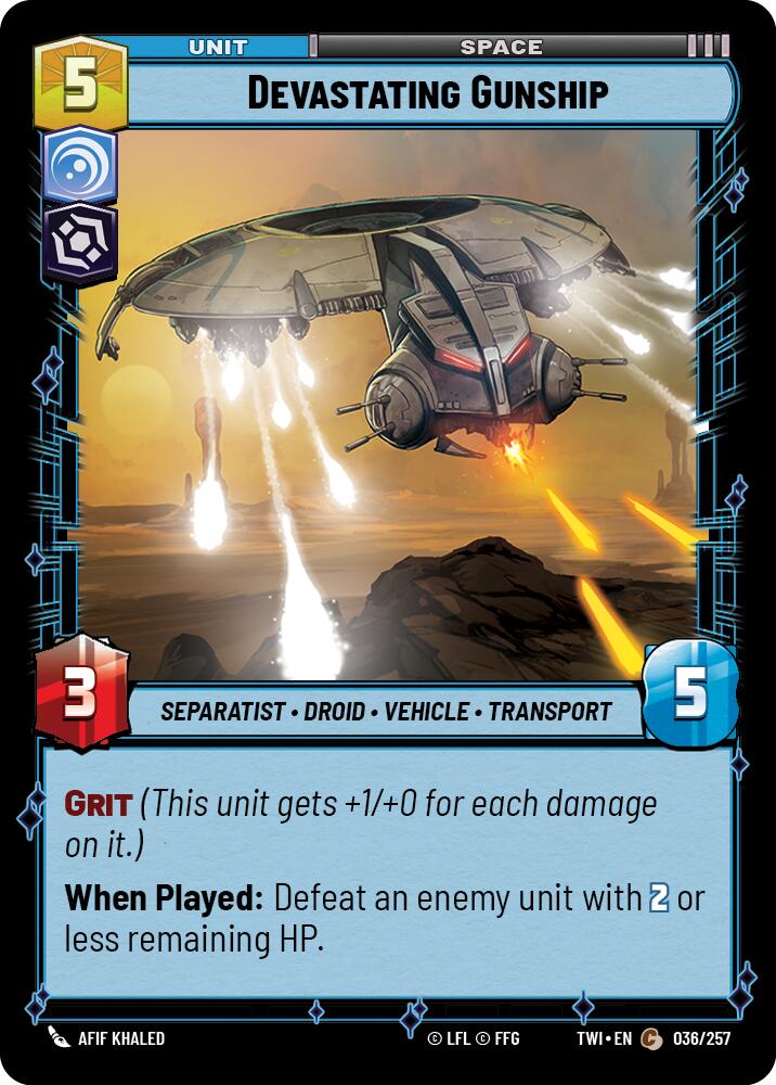Devastating Gunship (036/257) [Twilight of the Republic] | Grognard Games