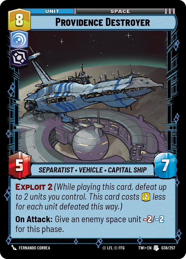 Providence Destroyer (038/257) [Twilight of the Republic] | Grognard Games