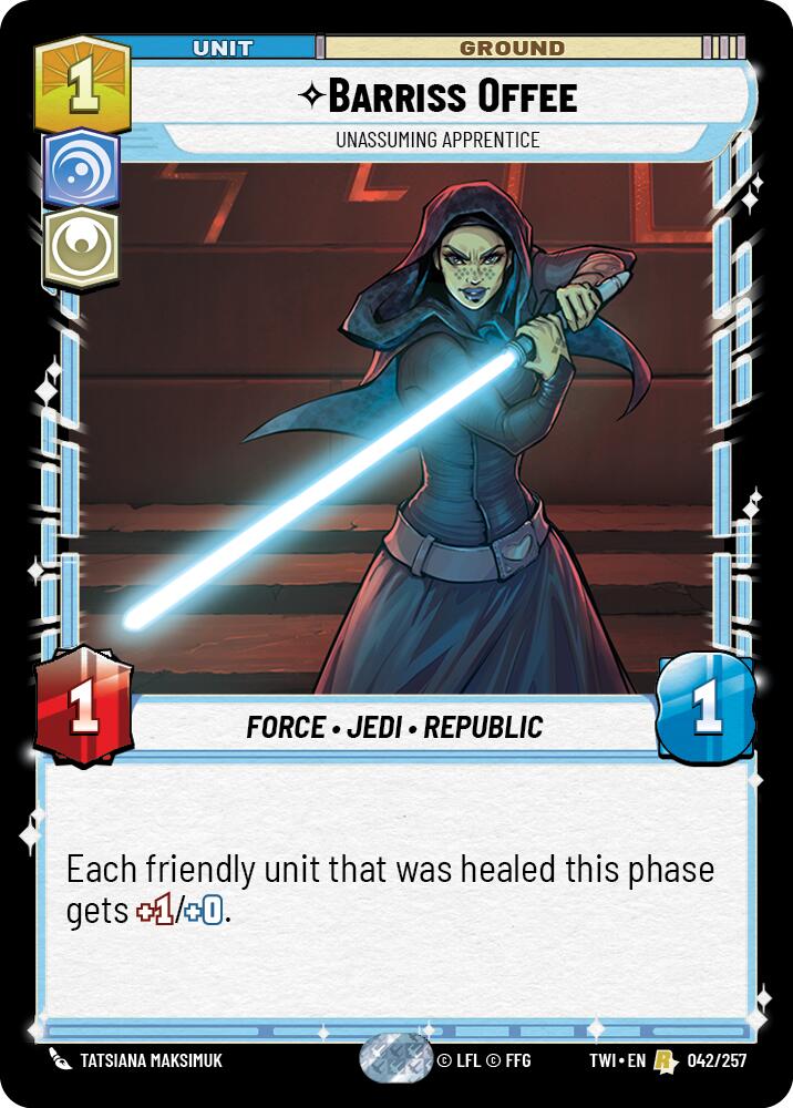 Barriss Offee - Unassuming Apprentice (042/257) [Twilight of the Republic] | Grognard Games