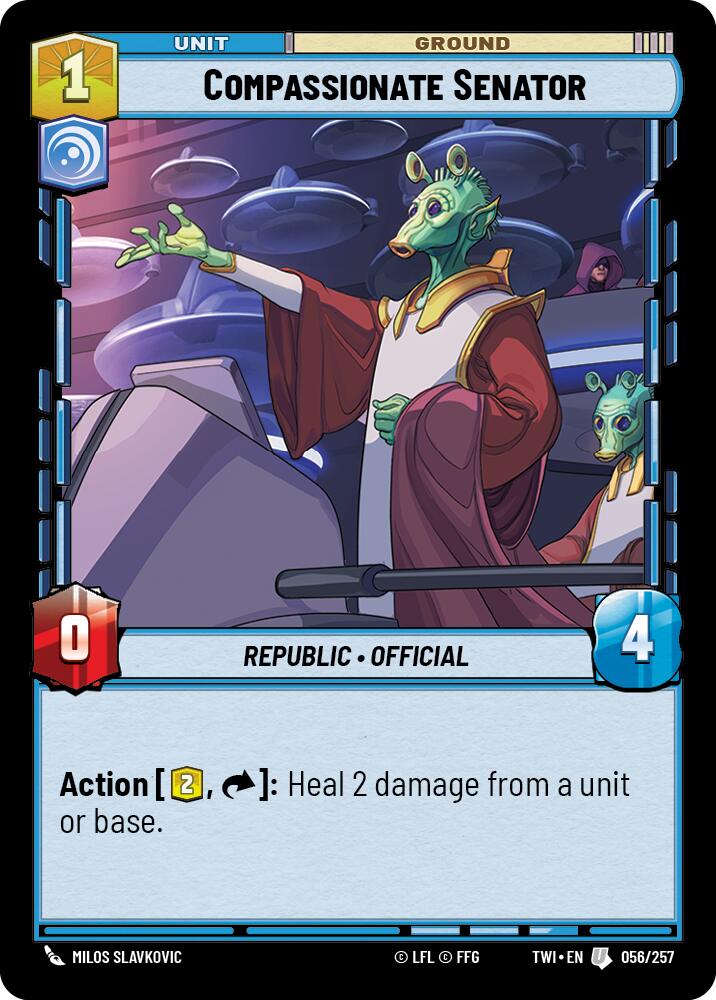 Compassionate Senator (056/257) [Twilight of the Republic] | Grognard Games