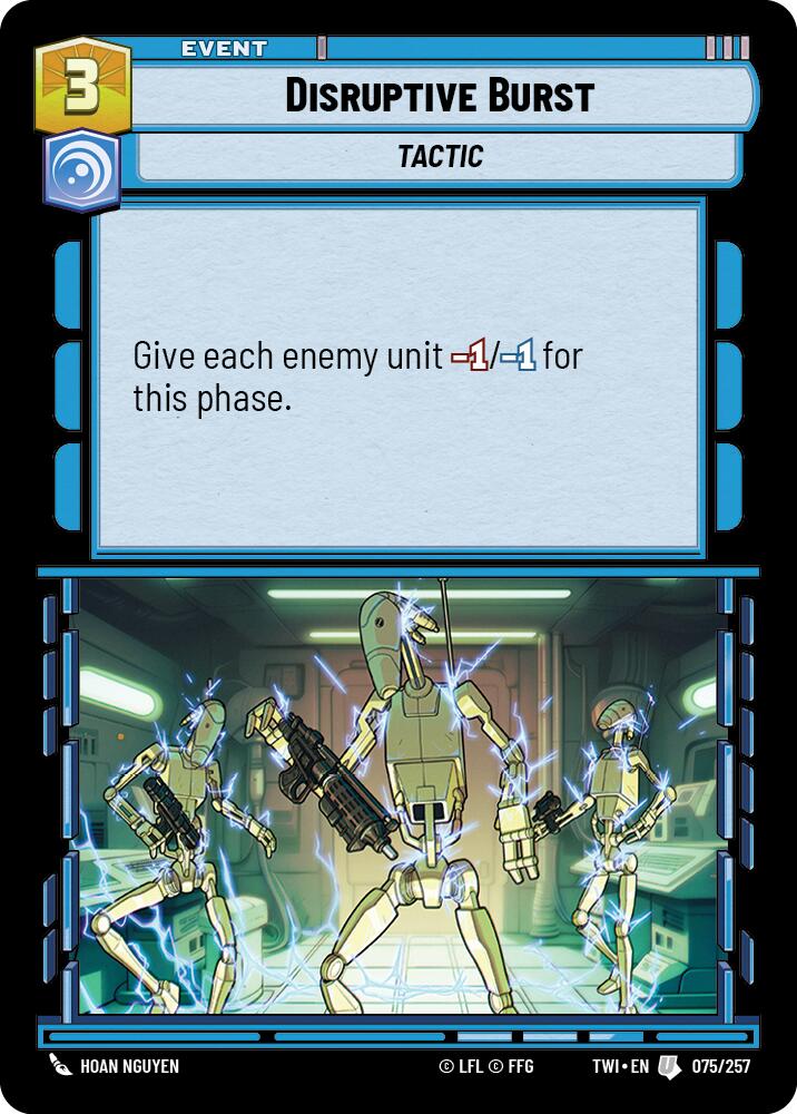 Disruptive Burst (075/257) [Twilight of the Republic] | Grognard Games