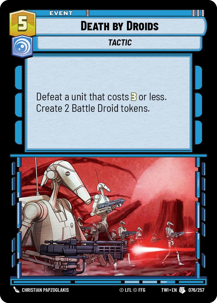 Death by Droids (076/257) [Twilight of the Republic] | Grognard Games