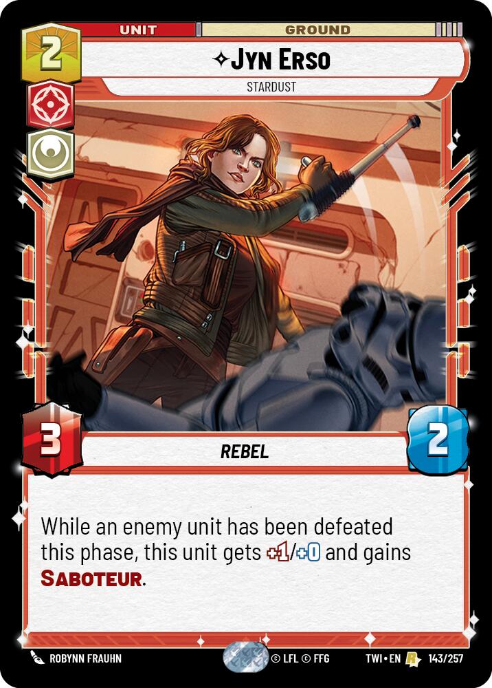 Jyn Erso - Stardust (143/257) [Twilight of the Republic] | Grognard Games