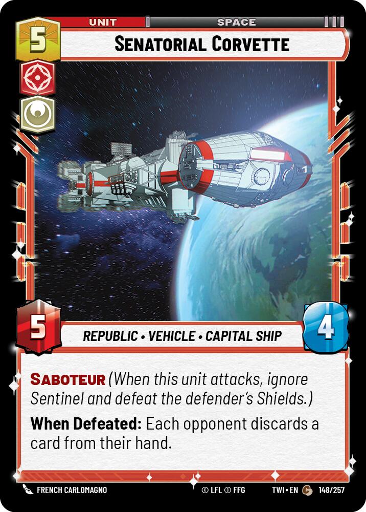 Senatorial Corvette (148/257) [Twilight of the Republic] | Grognard Games