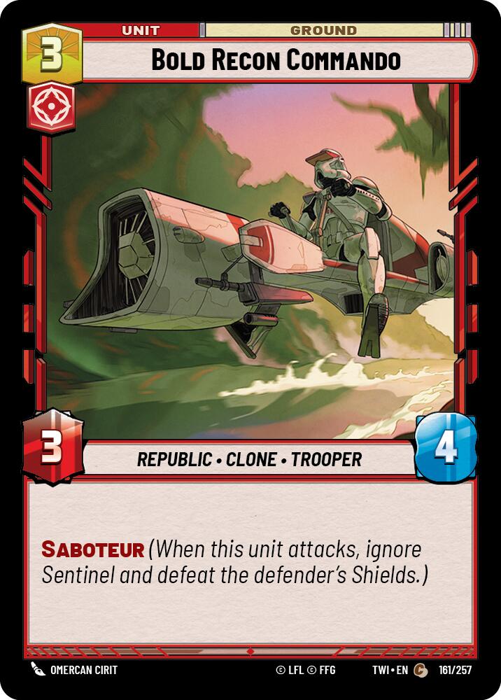 Bold Recon Commando (161/257) [Twilight of the Republic] | Grognard Games