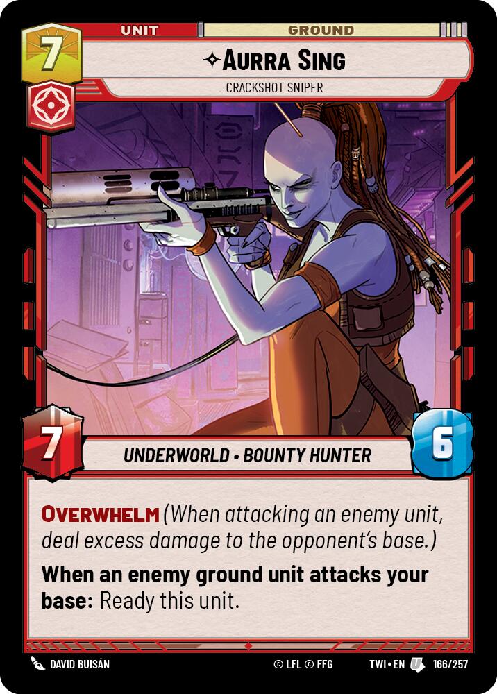 Aurra Sing - Crackshot Sniper (166/257) [Twilight of the Republic] | Grognard Games