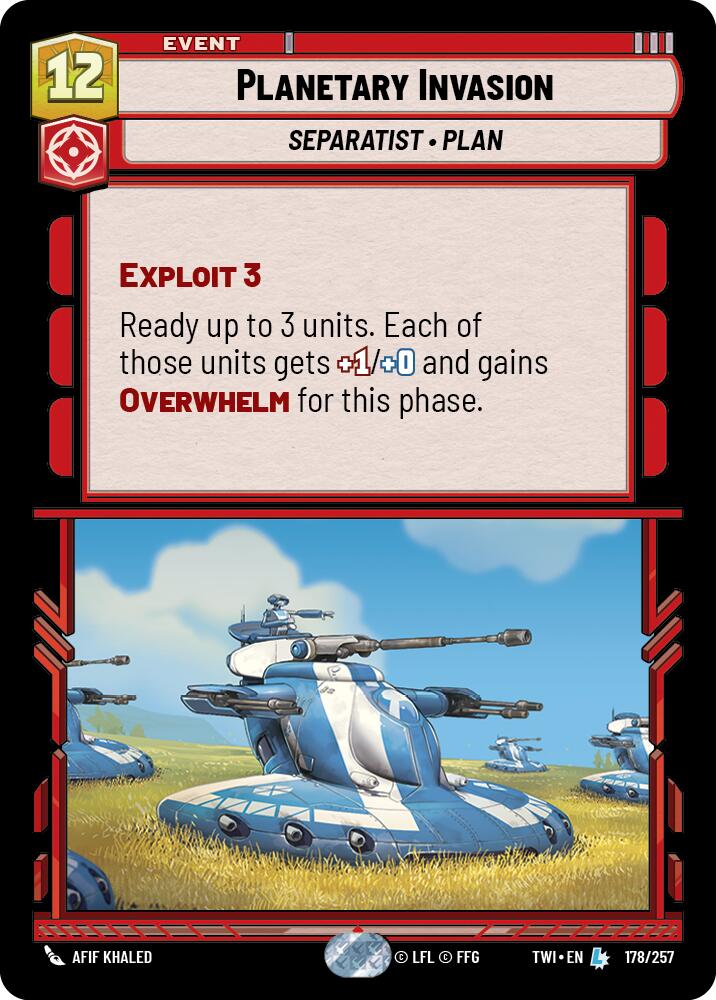 Planetary Invasion (178/257) [Twilight of the Republic] | Grognard Games