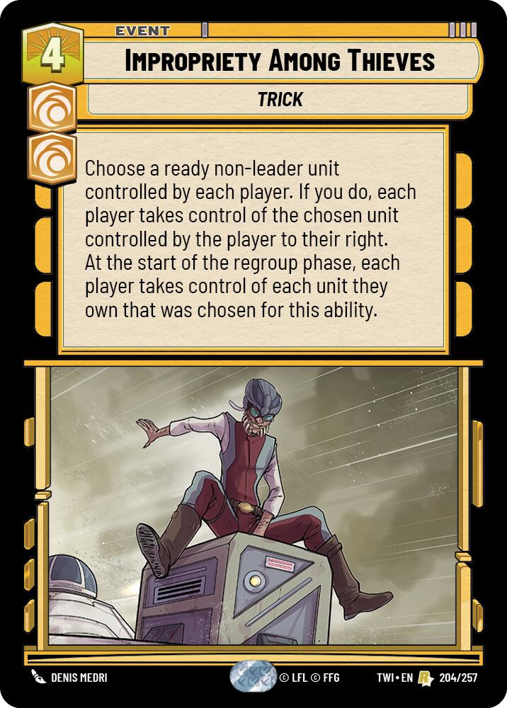 Impropriety Among Thieves (204/257) [Twilight of the Republic] | Grognard Games
