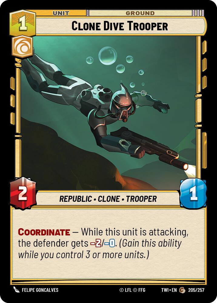Clone Dive Trooper (205/257) [Twilight of the Republic] | Grognard Games