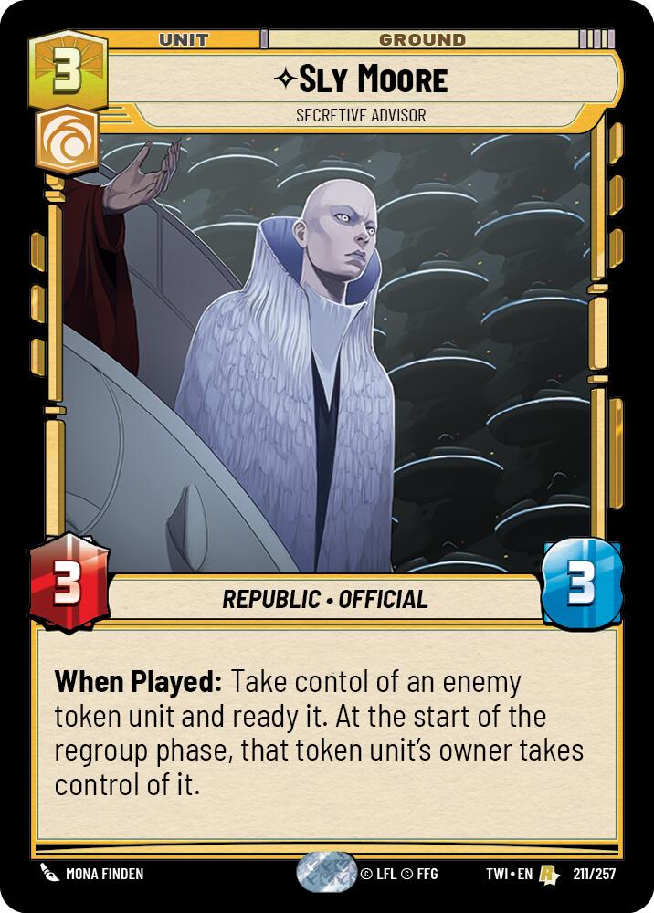 Sly Moore - Secretive Advisor (211/257) [Twilight of the Republic] | Grognard Games