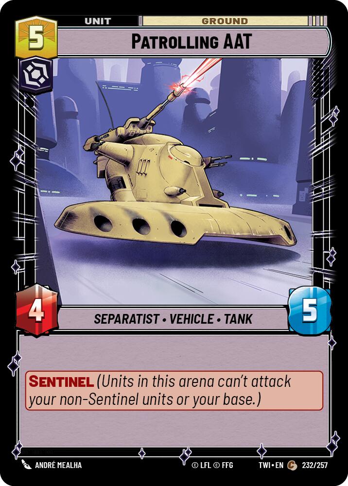 Patrolling AAT (232/257) [Twilight of the Republic] | Grognard Games