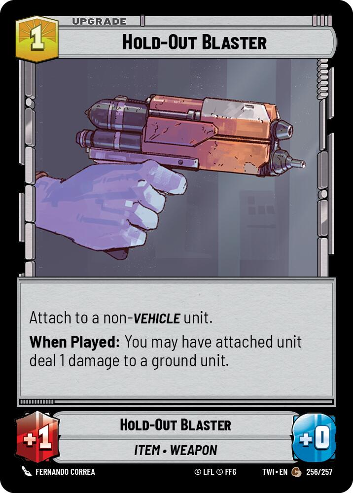 Hold-Out Blaster (256/257) [Twilight of the Republic] | Grognard Games