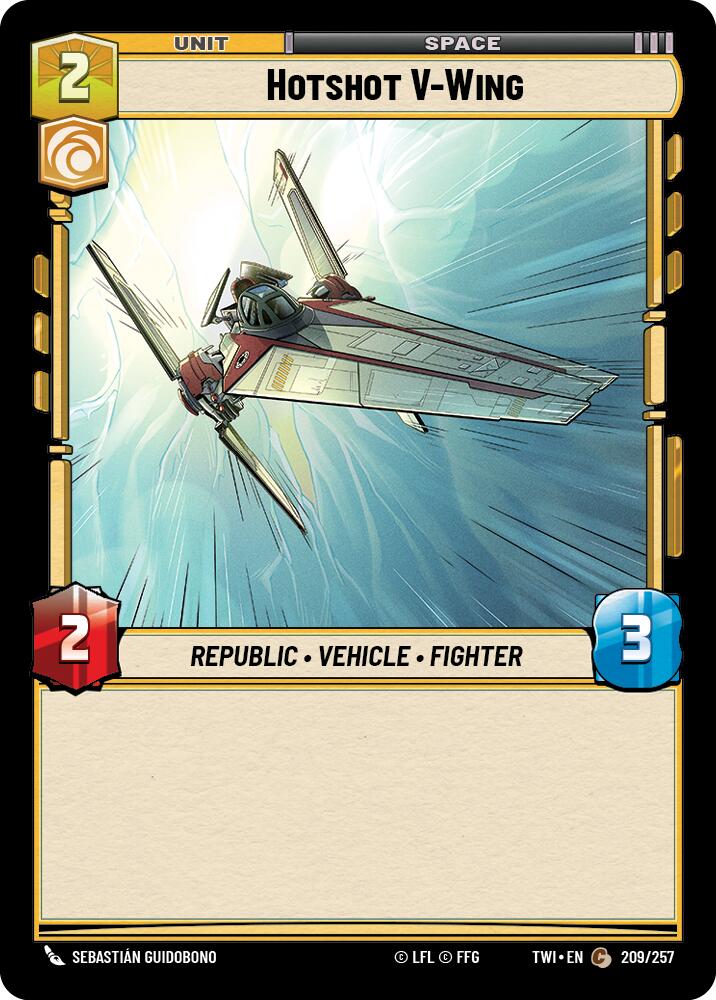 Hotshot V-Wing (209/257) [Twilight of the Republic] | Grognard Games