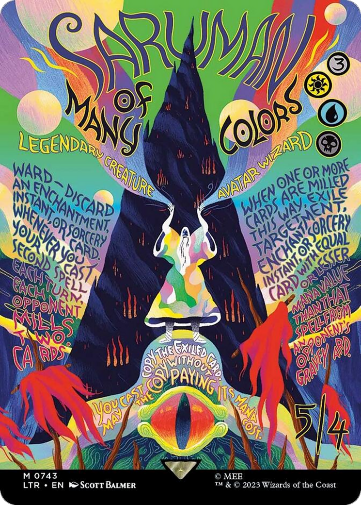 Saruman of Many Colors (Borderless Poster) [The Lord of the Rings: Tales of Middle-Earth] | Grognard Games
