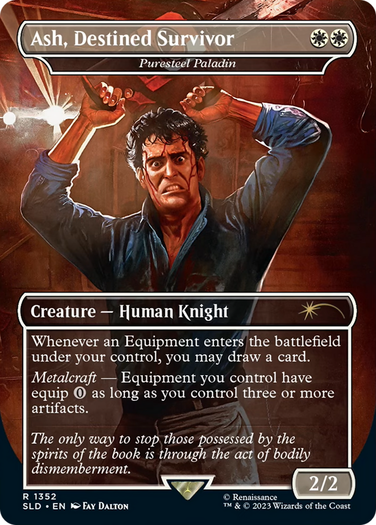 Ash, Destined Survivor - Puresteel Paladin [Secret Lair Drop Series] | Grognard Games