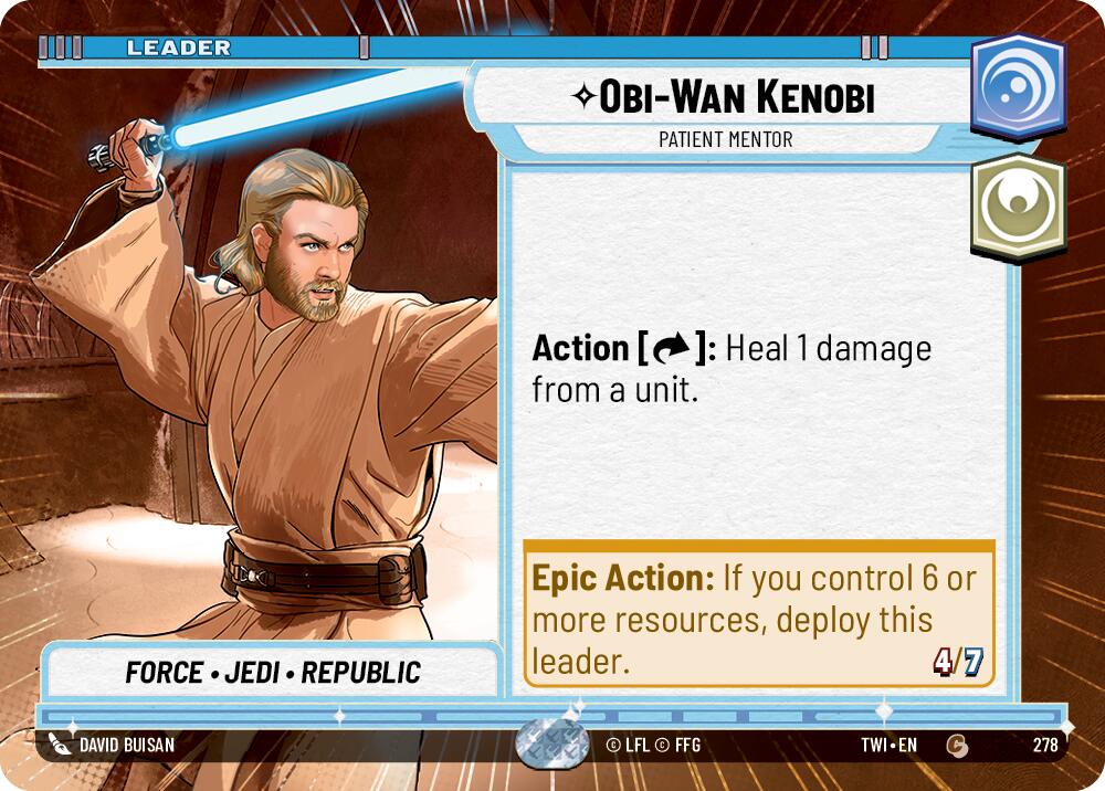 Obi-Wan Kenobi - Patient Mentor (Hyperspace) (278) [Twilight of the Republic] | Grognard Games