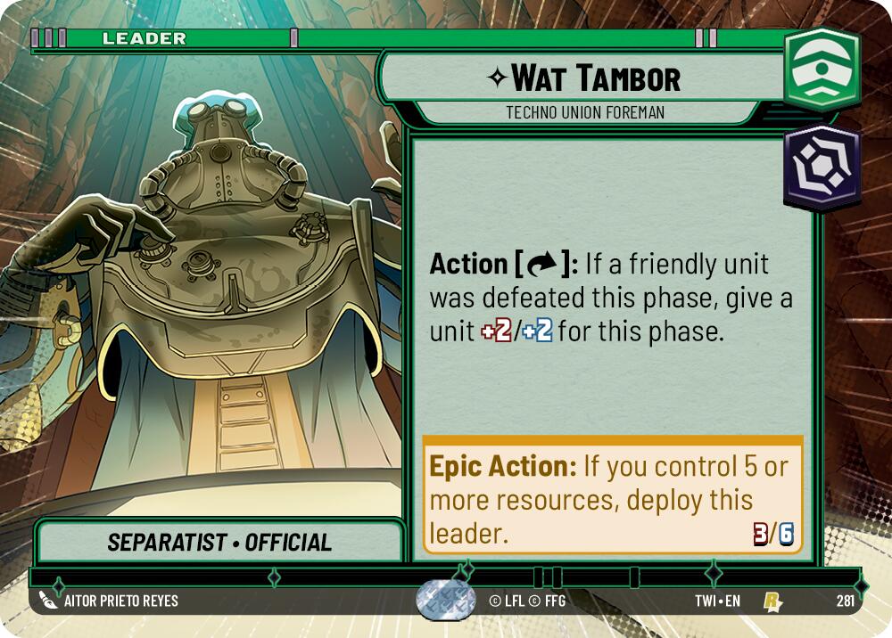 Wat Tambor - Techno Union Foreman (Hyperspace) (281) [Twilight of the Republic] | Grognard Games