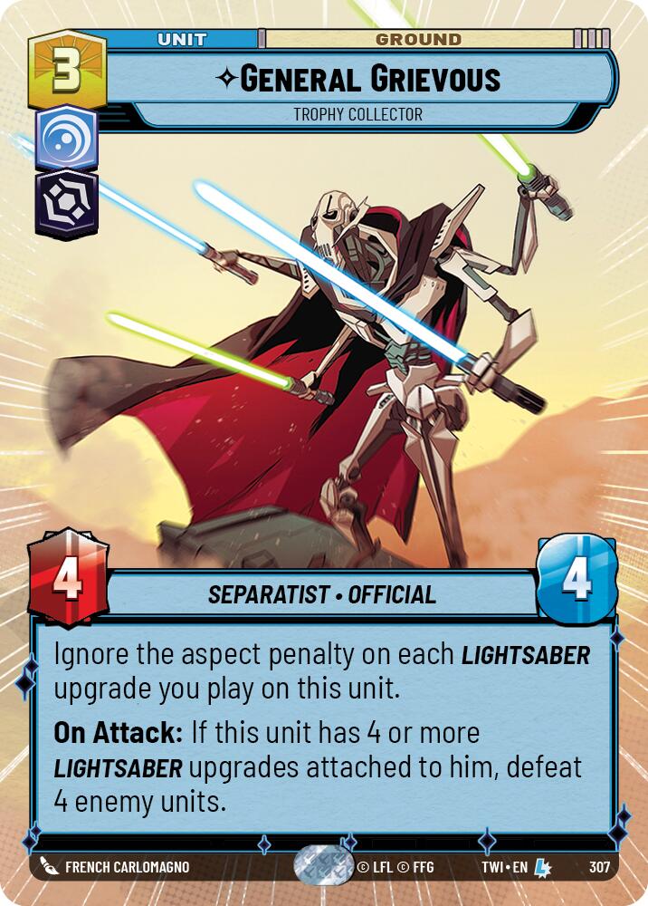 General Grievous - Trophy Collector (Hyperspace) (307) [Twilight of the Republic] | Grognard Games