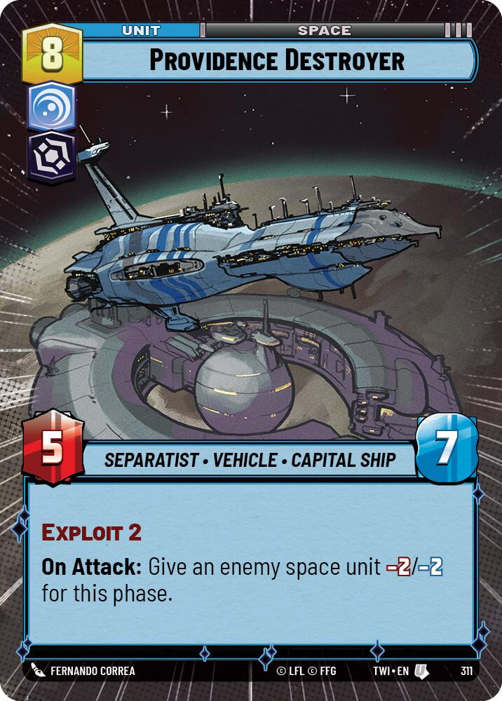 Providence Destroyer (Hyperspace) (311) [Twilight of the Republic] | Grognard Games