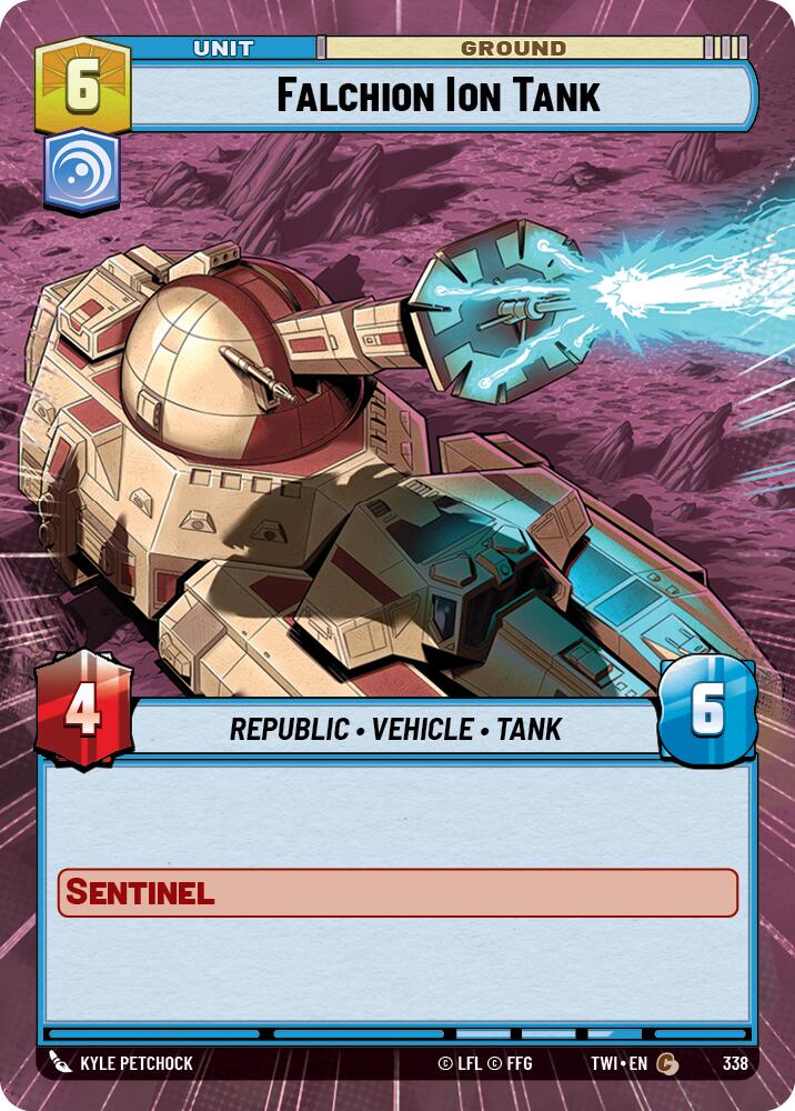 Falchion Ion Tank (Hyperspace) (338) [Twilight of the Republic] | Grognard Games