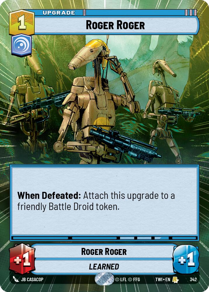 Roger Roger (Hyperspace) (342) [Twilight of the Republic] | Grognard Games