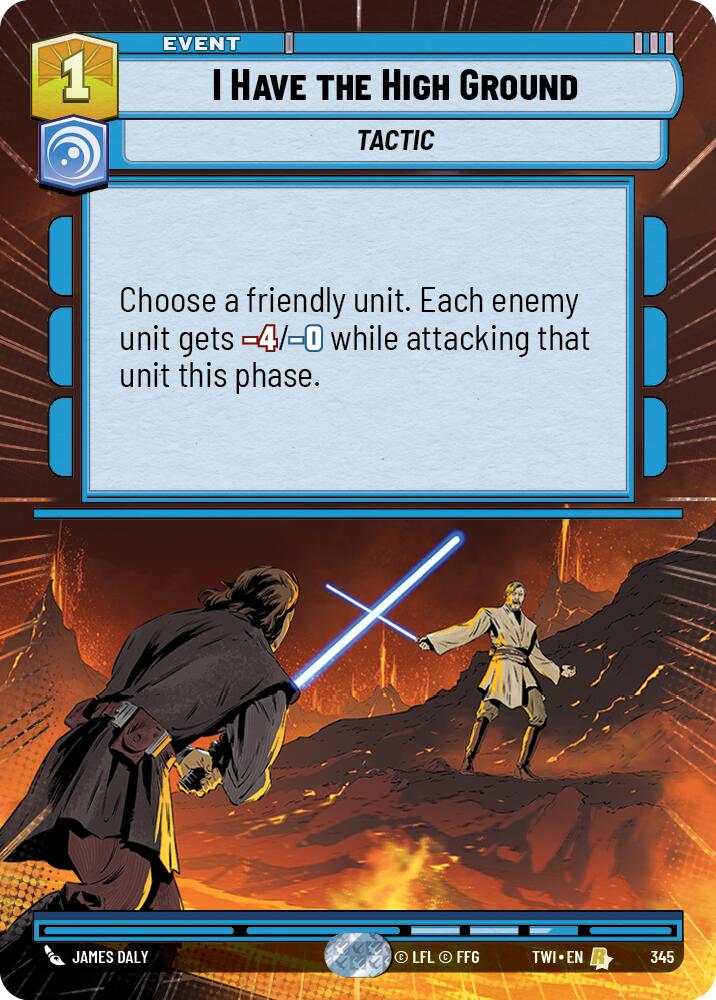 I Have the High Ground (Hyperspace) (345) [Twilight of the Republic] | Grognard Games