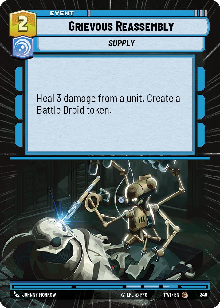 Grievous Reassembly (Hyperspace) (346) [Twilight of the Republic] | Grognard Games