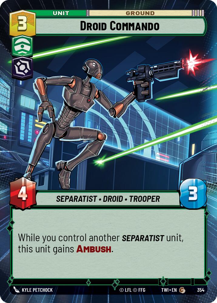 Droid Commando (Hyperspace) (354) [Twilight of the Republic] | Grognard Games