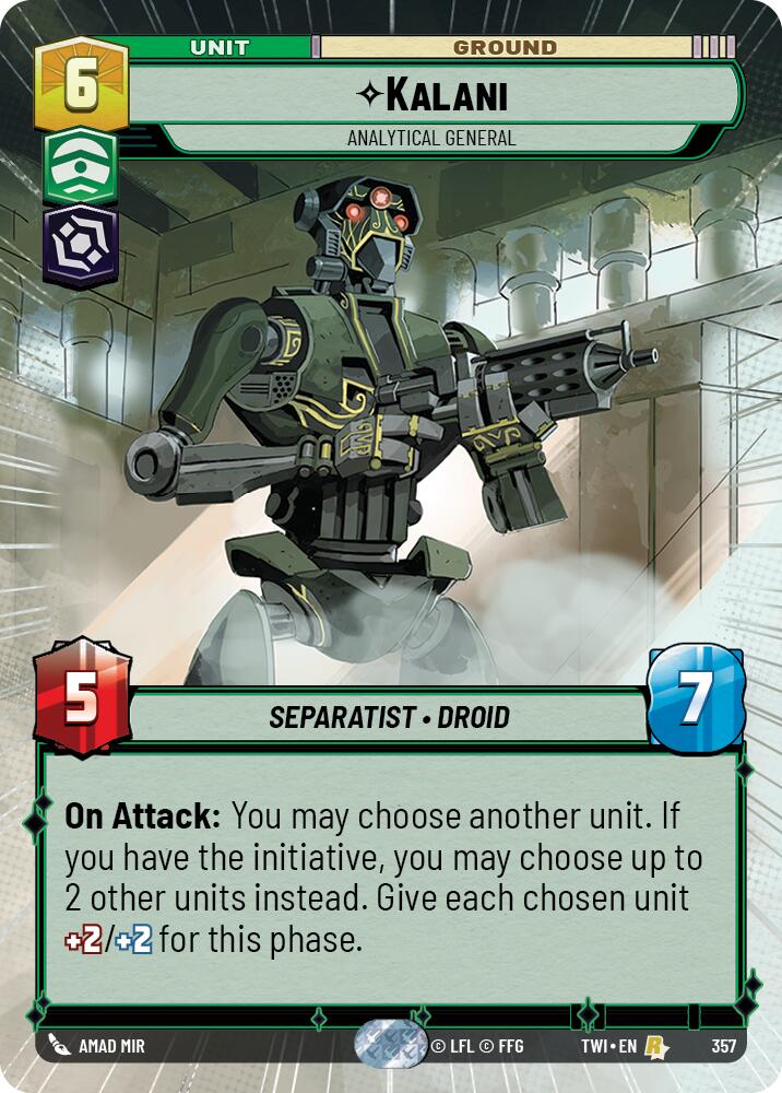 Kalani - Analytical General (Hyperspace) (357) [Twilight of the Republic] | Grognard Games