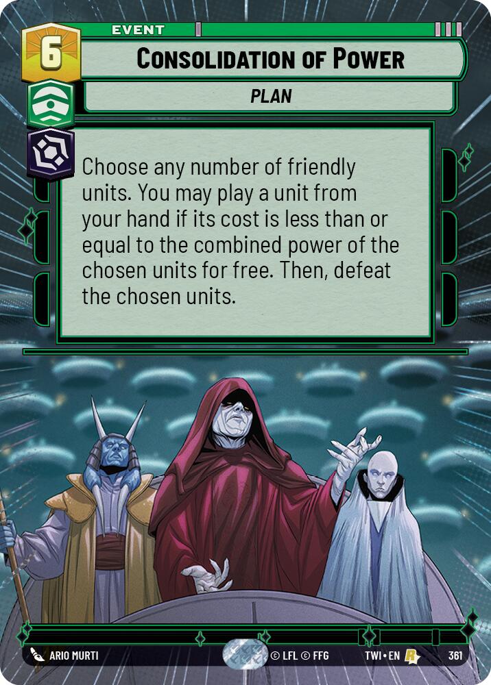 Consolidation of Power (Hyperspace) (361) [Twilight of the Republic] | Grognard Games