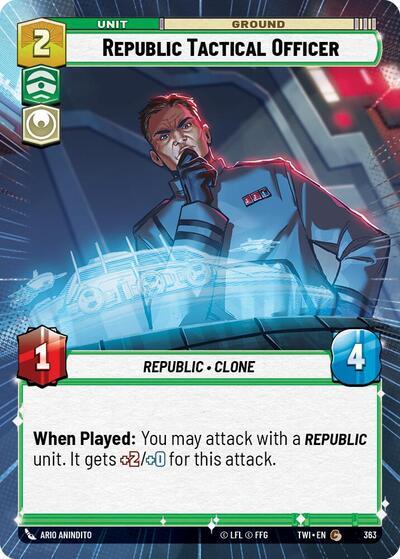 Republic Tactical Officer (Hyperspace) (363) [Twilight of the Republic] | Grognard Games