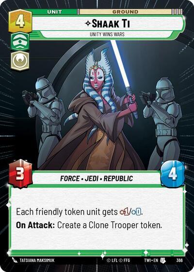 Shaak Ti - Unity Wins Wars (Hyperspace) (366) [Twilight of the Republic] | Grognard Games