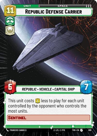 Republic Defense Carrier (Hyperspace) (369) [Twilight of the Republic] | Grognard Games